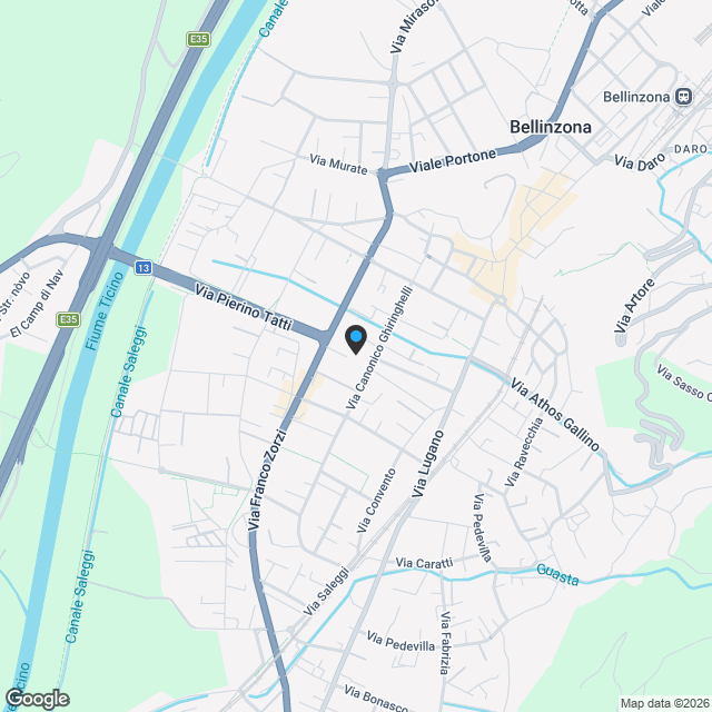 BELLINZONA - NEUES 3.5-ZIMMER-WOHNUNG MIT GROßER TERRASSE ZUM VERKAUF - Karte