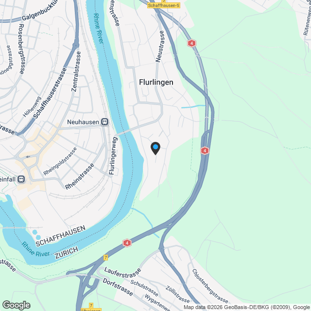Ihre Traumwohnung beim Rhein und in Gehdistanz zum Bahnhof - Karte