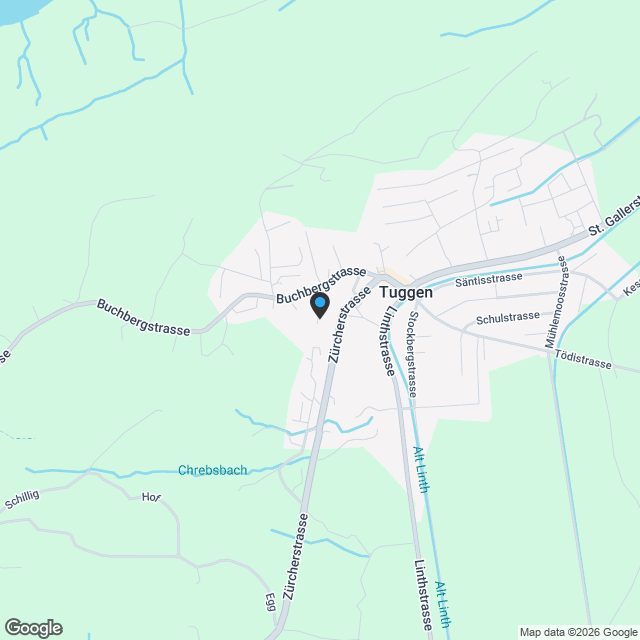 Modernes Eigenheim mit Panorama-Weitsicht ins Grüne und die umliegende Berglandschaft - Karte
