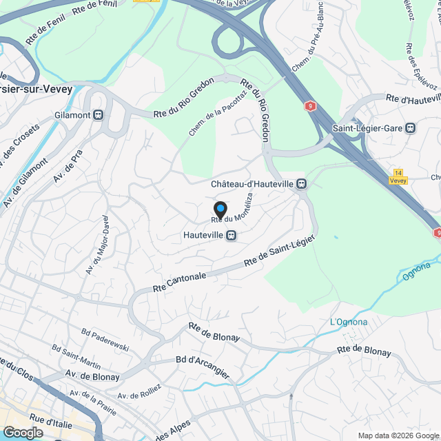 Villa individuelle 5.5 pièces à St-Légier-La Chiésaz - Karte