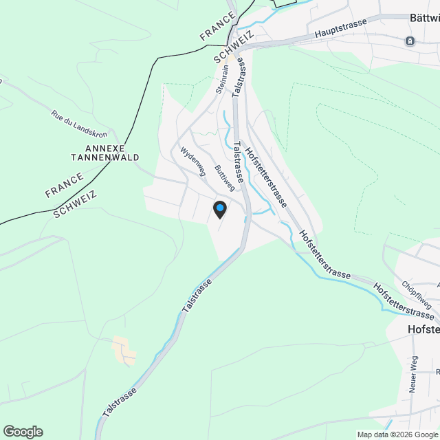 Hochwertige 6.5-Zimmer-Doppelhaushälfte in Hofstetten-Flüh - Karte