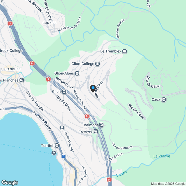 6013. Villa à construire à Glion - Karte
