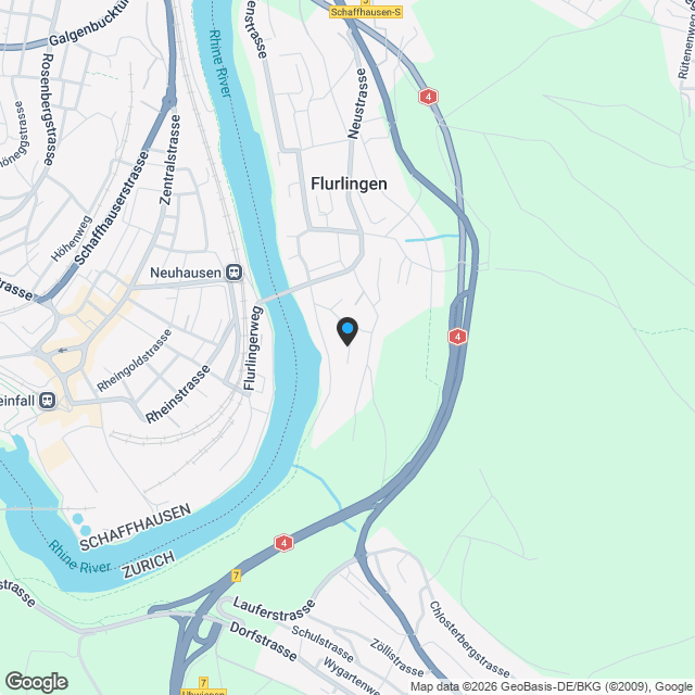Ihre Traumwohnung beim Rhein und in Gehdistanz zum Bahnhof - Karte