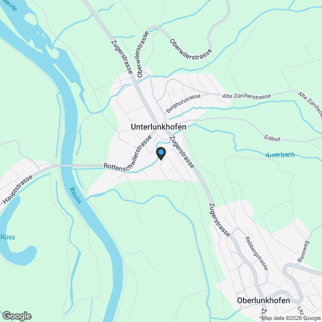 5.5 Zimmer- Einfamilienhaus in Unterlunkhofen - Karte