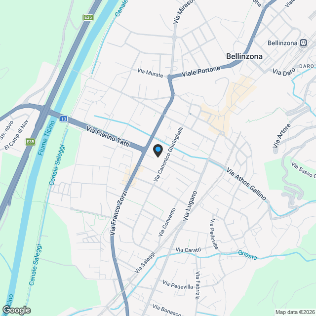 BELLINZONA - VENDESI NUOVO 3.5 LOCALI CON AMPIA TERRAZZA - Karte