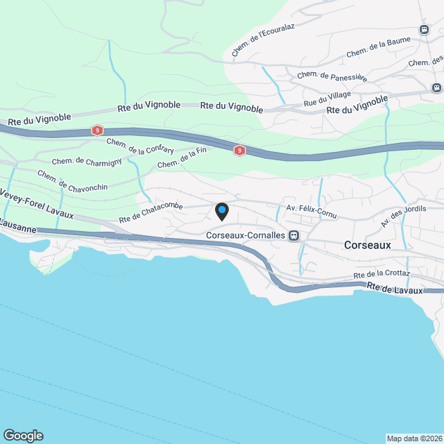 In der Nähe von Vevey, neues Projekt von 3 Villen mit 5.5 Zimmern - Panoramablick - Karte