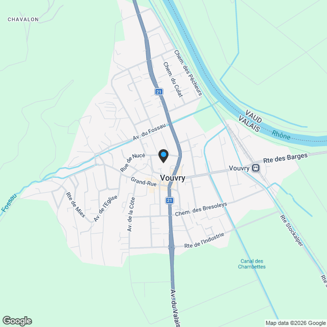 Vouvry - 4.5-Zimmer-Wohnung - Residenz Le Bourg - Lot B2.13 - Karte