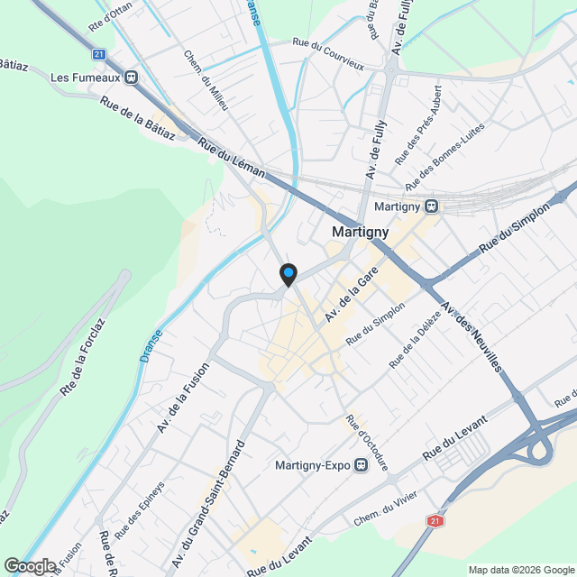 NOUVELLE PROMOTION : 4.5 PCES AU DERNIER ETAGE - 155 M2 - MARTIGNY - Karte