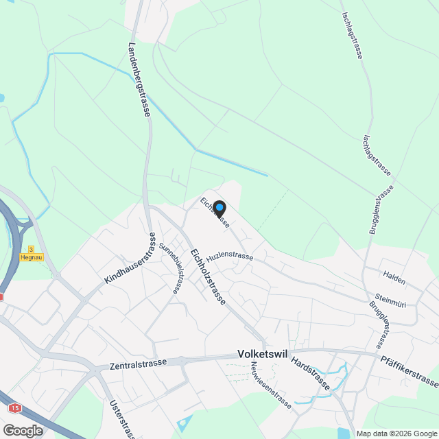 Neubauprojekt Eichstrasse 17, Volketswil - Karte