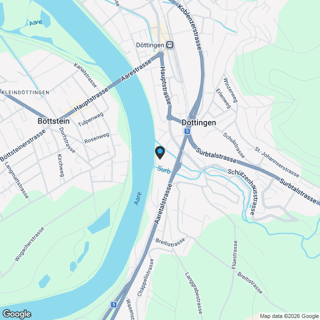 Wohnkomfort und Natur im Einklang - Müligasse Döttingen - Karte