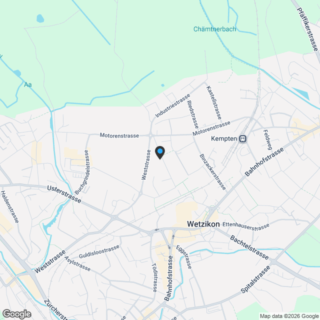 Quadro-Vista Wetzikon 4.5 Zimmerwohnung B1 - Karte