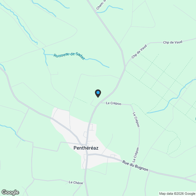 Letzte Villa zum Verkauf! Villa 1 - Penthéréaz - Karte