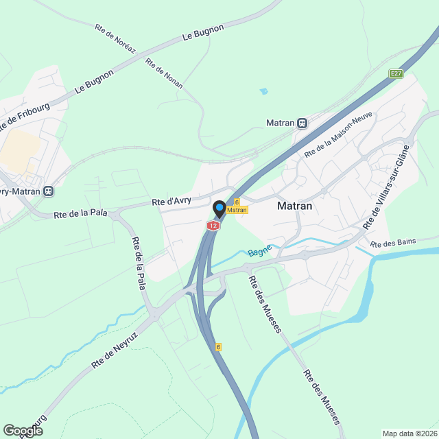 A vendre 3 magnifiques villas sur la commune de Matran - Karte