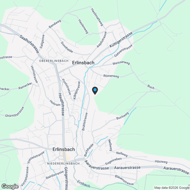 Gartenweg Erlinsbach - Letzte Terrassenwohnung - Karte