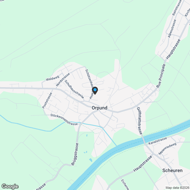 3.5-Zi.-Gartenwohnung mit grosser Terrasse in Orpund - Karte