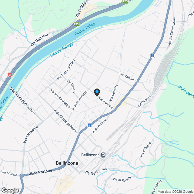 DIREKT VOM BAUHERREN - Bellinzona - Attika 4,5 Zimmer mit Dachterrasse - Karte