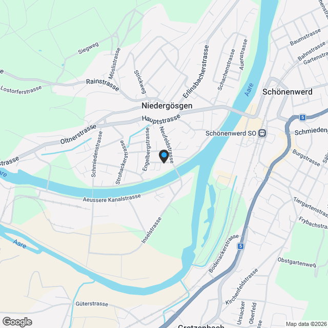 4,5-Zimmerwohnungen mit Flussanstoss - Karte