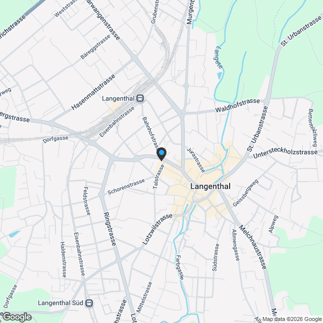 NEUBAU EIGENTUMSWOHNUNGEN IM ZENTRUM VON LANGENTHAL - Karte