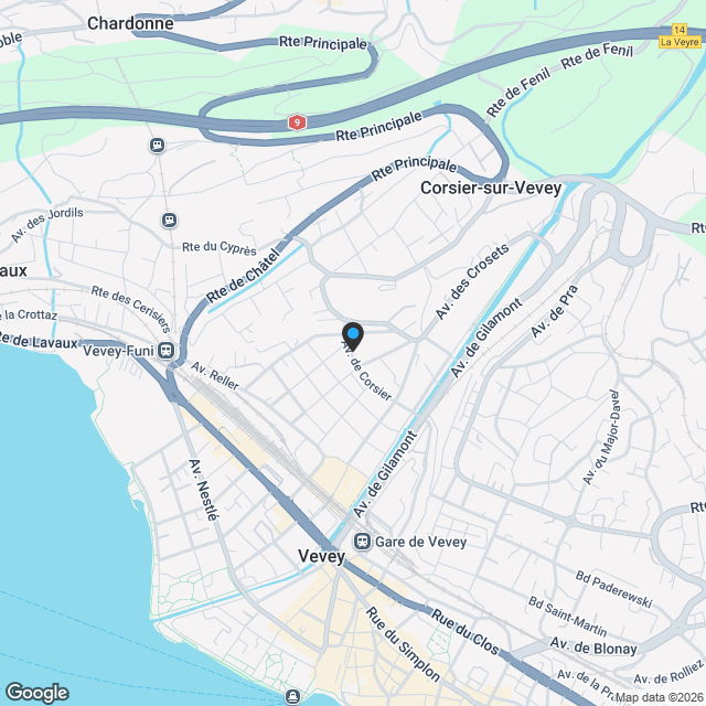 « Gärten in der Stadt » | Neue Wohnungen vom Studio bis 5 Zimmer in Vevey - Karte