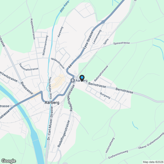 2.5-Zimmer-Eigentumswohnung 'Park Aarberg' - Karte
