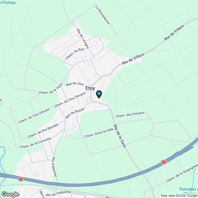 SAINT-PREX à 5 min - Maisons mitoyennes sur plan - Karte