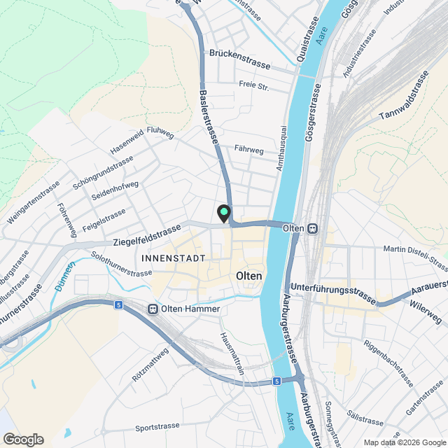Erstvermietung! 4.5-Zimmer-Dachwohnung mit Galerie im Zentrum Olten - Karte