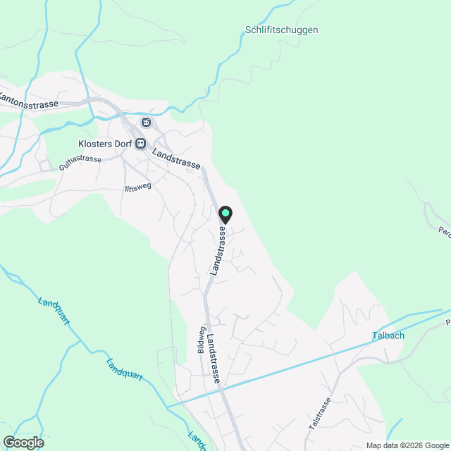 4½-Zimmerwohnung in Klosters zu vermieten - Karte