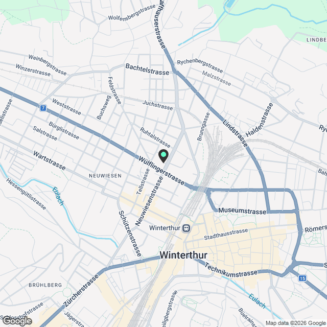 Über den Dächern von Winterthur  Urban, stilvoll, einzigartig - Karte
