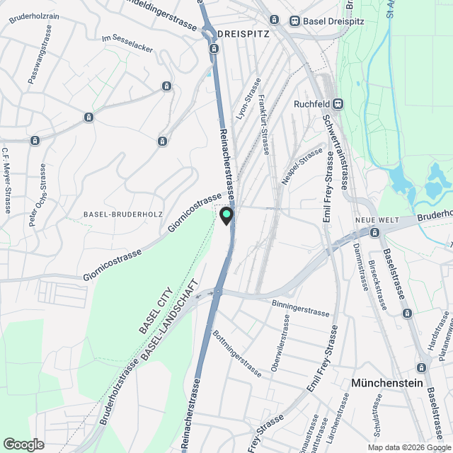 Gemütliche Wohnung in Münchenstein - Karte