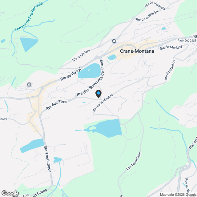 Au Centre de Crans-Montana, Chalet de 6,5 pièces de haut stantding - Karte