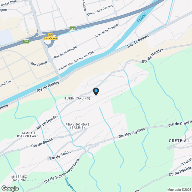 Résidence L'Envolée - Sion - App. 2. Projet en cours. Plans modulables et finitions à choix. - Karte
