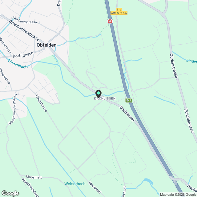 Charmante 2.5-Zimmer-Wohnung mit Landschaftsblick in Mettmenstetten - Karte
