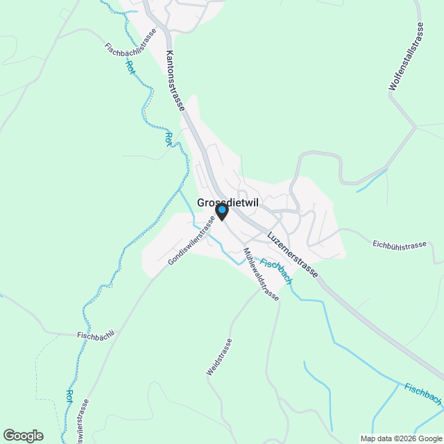 4-Zimmer-Attikawohnung mit grosser Terrasse in Grossdietwil - Karte