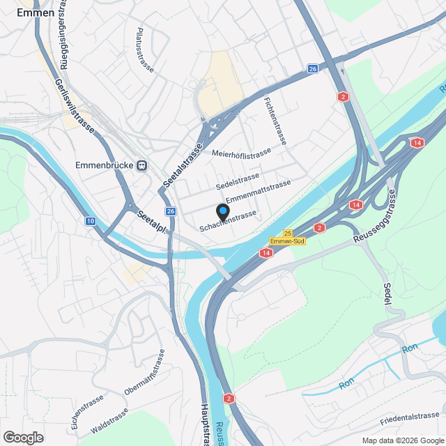 Rüüssegg - Fluss, Stadt, Land - Karte