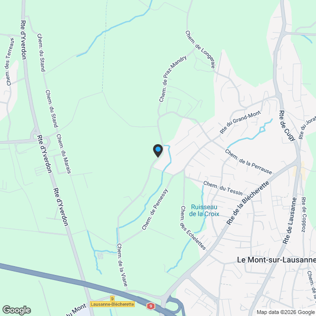 Le Mont - Appartement neuf de 5.5 pièces avec jardin - Vue lac - Karte