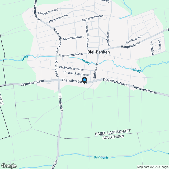 Einfamilienhäuser  - 15 Minuten ab Basel - Karte