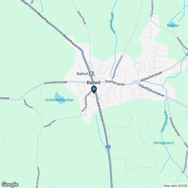 Lebensqualität mit Stil und Weitsicht – mitten in Ballwil. - Karte