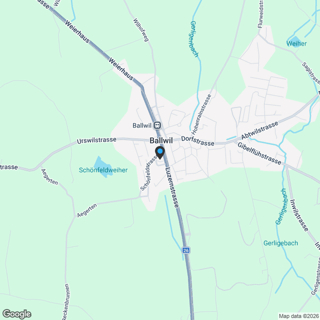 Lebensqualität mit Stil und Komfort – mitten in Ballwil. - Karte