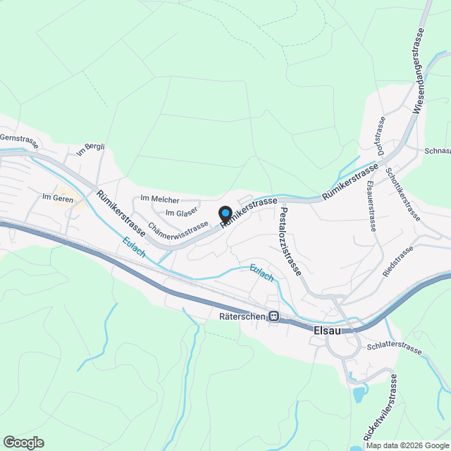 Gewerbebauland an bester Lage in Elsau (Rümikon) - Karte