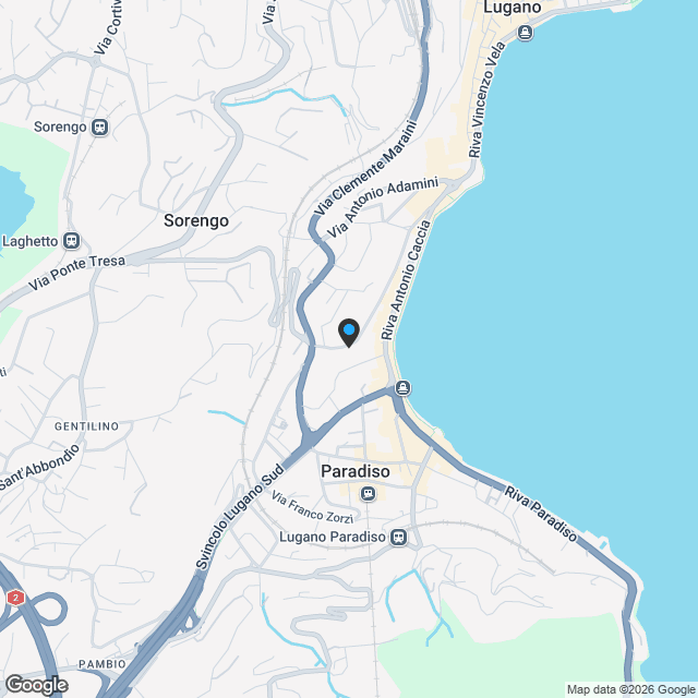 Progetto Residenza "La Torre di Eva" vicino a Lugano Centro - PPP4 - Karte