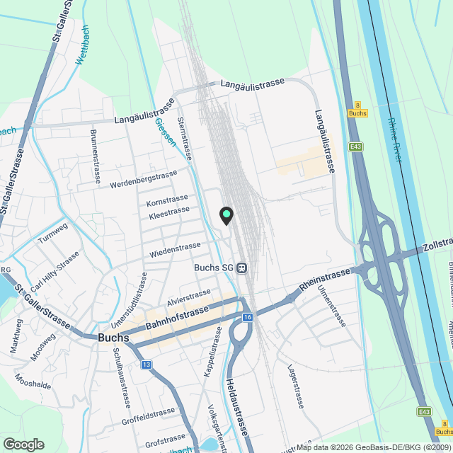 Rheincity Buchs / helle 3.5 Zimmerwohnungen an optimaler Lage - Karte