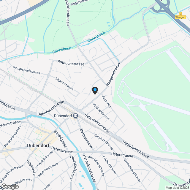 Wohnen & Arbeiten unter einem Dach - nahe Bahnhof Dübendorf - Karte