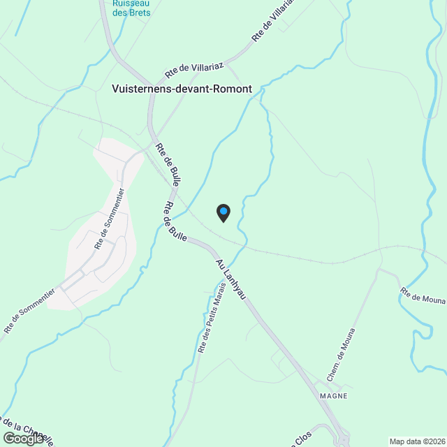 Vuisternens-devant-Romont – Magnifique villa contemporaine de 6.5 pièces en bordure de la zone agricole - Karte