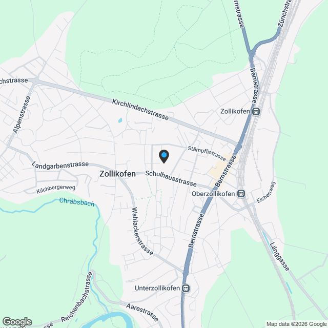 Renovierte 5½-Zimmer-Wohnung mitten in Zollikofen - Karte