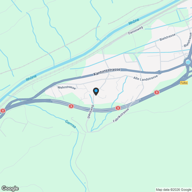 Sofort bebaubar in Gamsen - exklusive W2-Bauparzelle in zentraler Lage - Karte