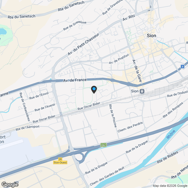 3.5pces NEUF au coeur de SION. - Karte