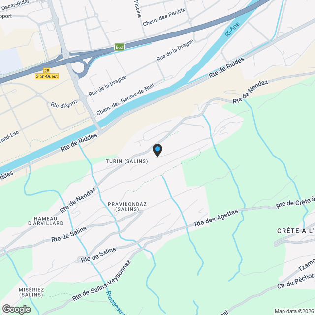 Résidence L'Envolée - Sion - 3.5 pièces en attique - Karte