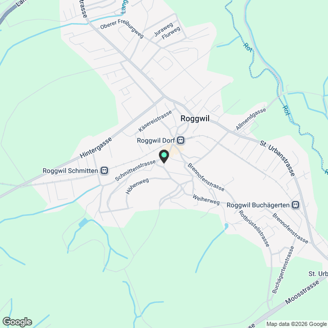 Neubau Wohnung in Roggwil BE - Karte