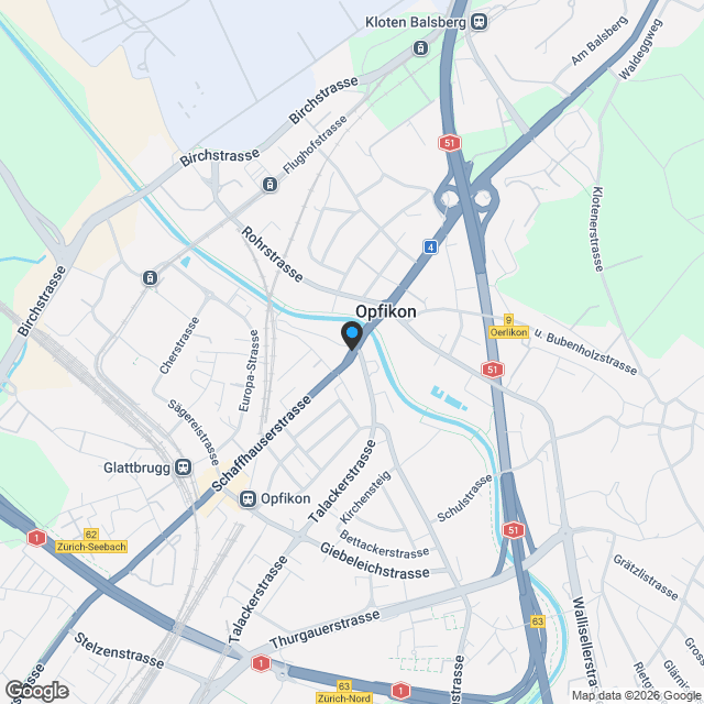 3.5 Zimmerwohnung mit  ZWEI Balkonen in 10 min am Hauptbahnhof Zürich!! - Karte