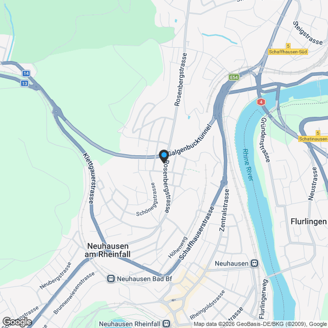 Exklusives Neubauprojekt in Neuhausen am Rheinfall Einheit EG - B 0.1 - Karte
